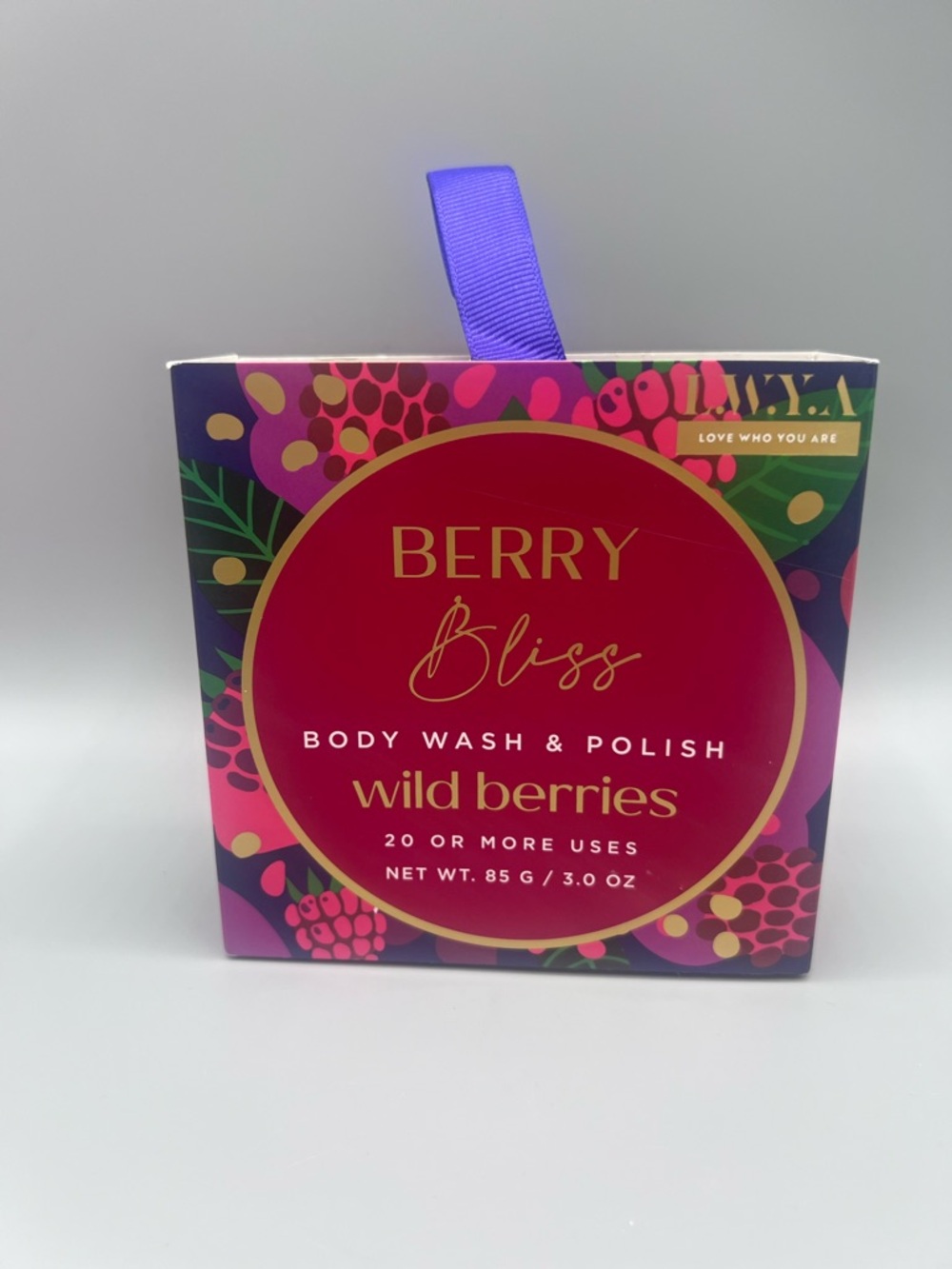 LWYA Love Who You Are Berry Bliss Wild Berries Body Wash & Polish Sponge